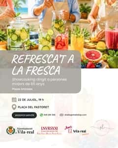 Refresca't a la fresca, showcooking: taller de bebidas hidratantes saludables