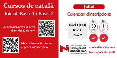 Inscripciones para cursos intensivos de catalán