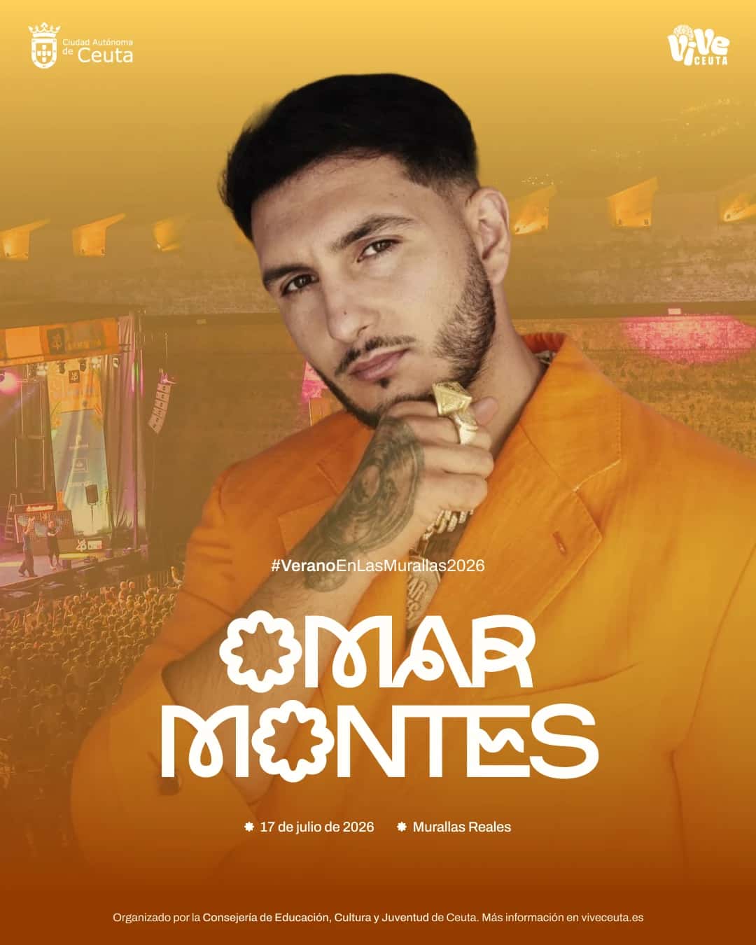Concierto de Omar Montes en Las Murallas Reales