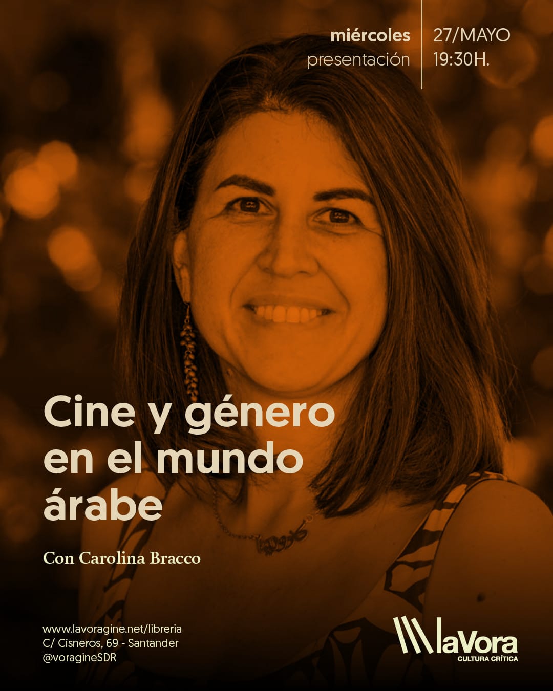 Presentación del libro 'Cine y Género en el Mundo Árabe' con Carolina Bracco
