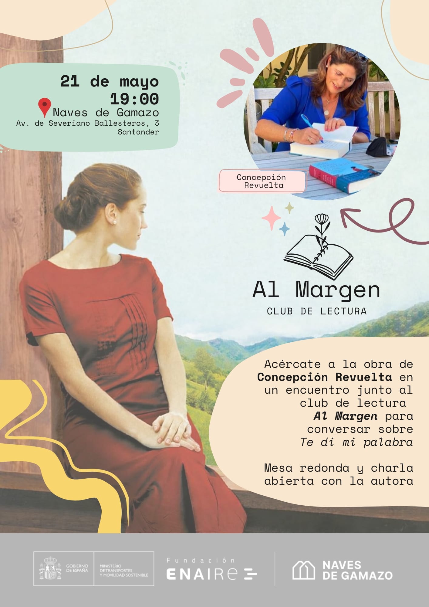 Encuentro del club de lectura Al margen con Concepción Revuelta