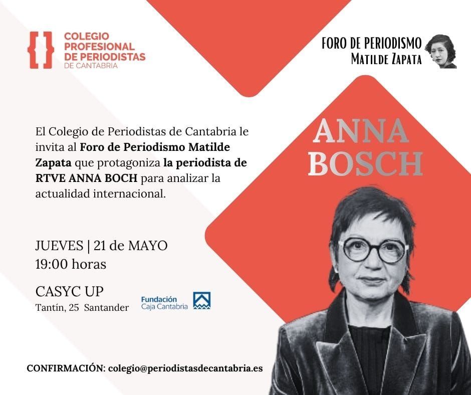 Encuentro con Anna Bosch en el Foro de Periodismo Matilde Zapata
