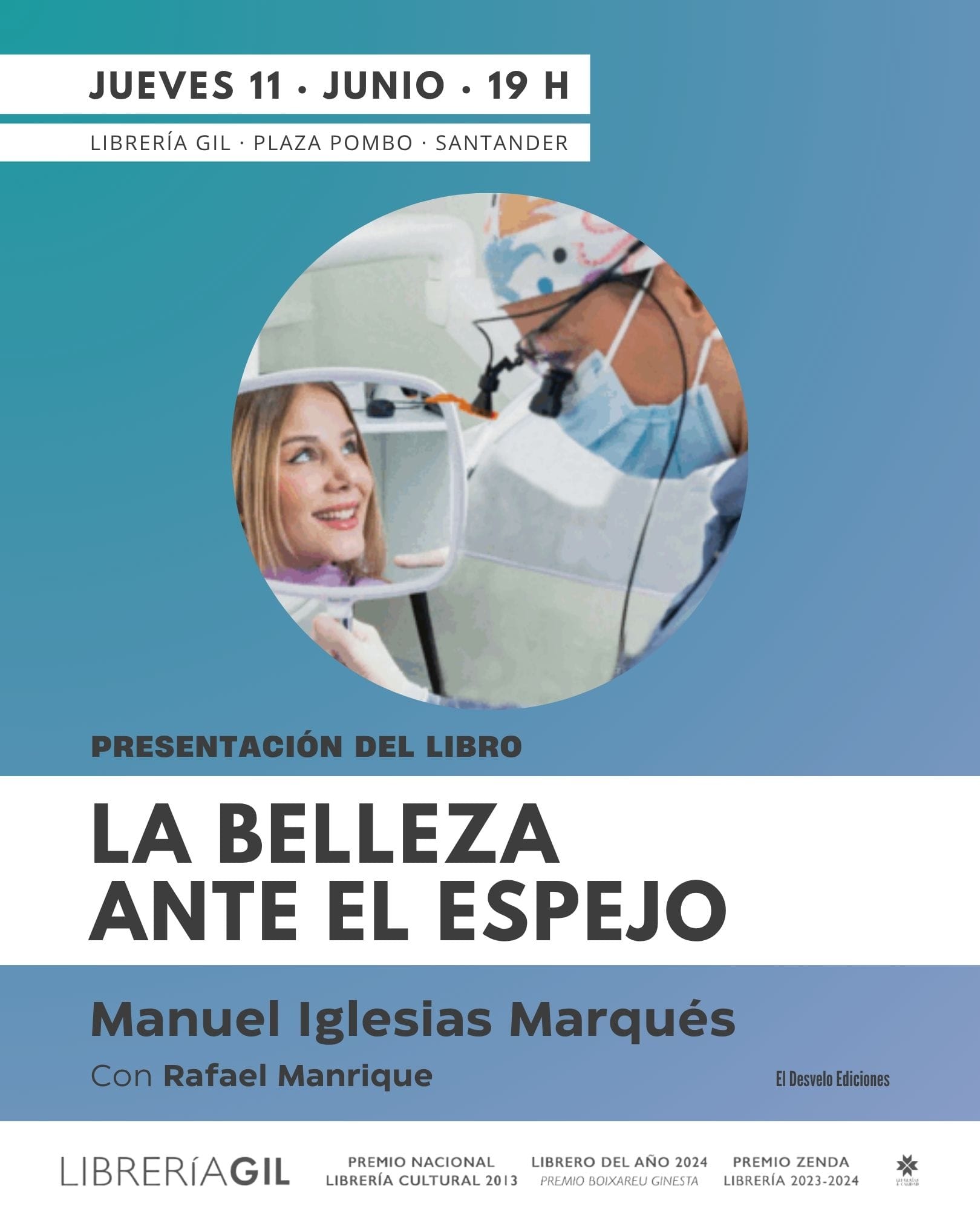 Presentación del libro 'La belleza ante el espejo' de Manuel Iglesias Marqués