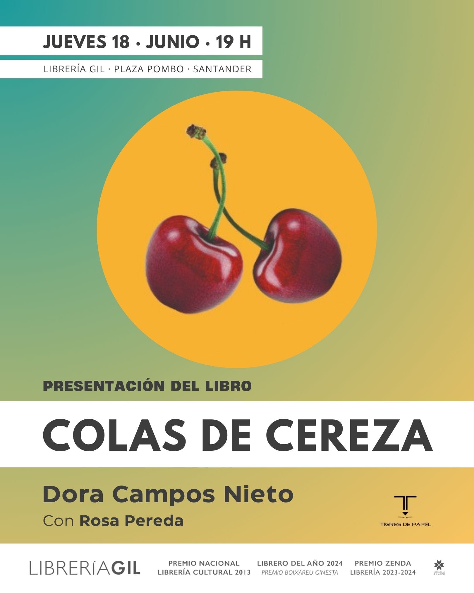 Presentación del poemario 'Colas de cereza' de Dora Campos