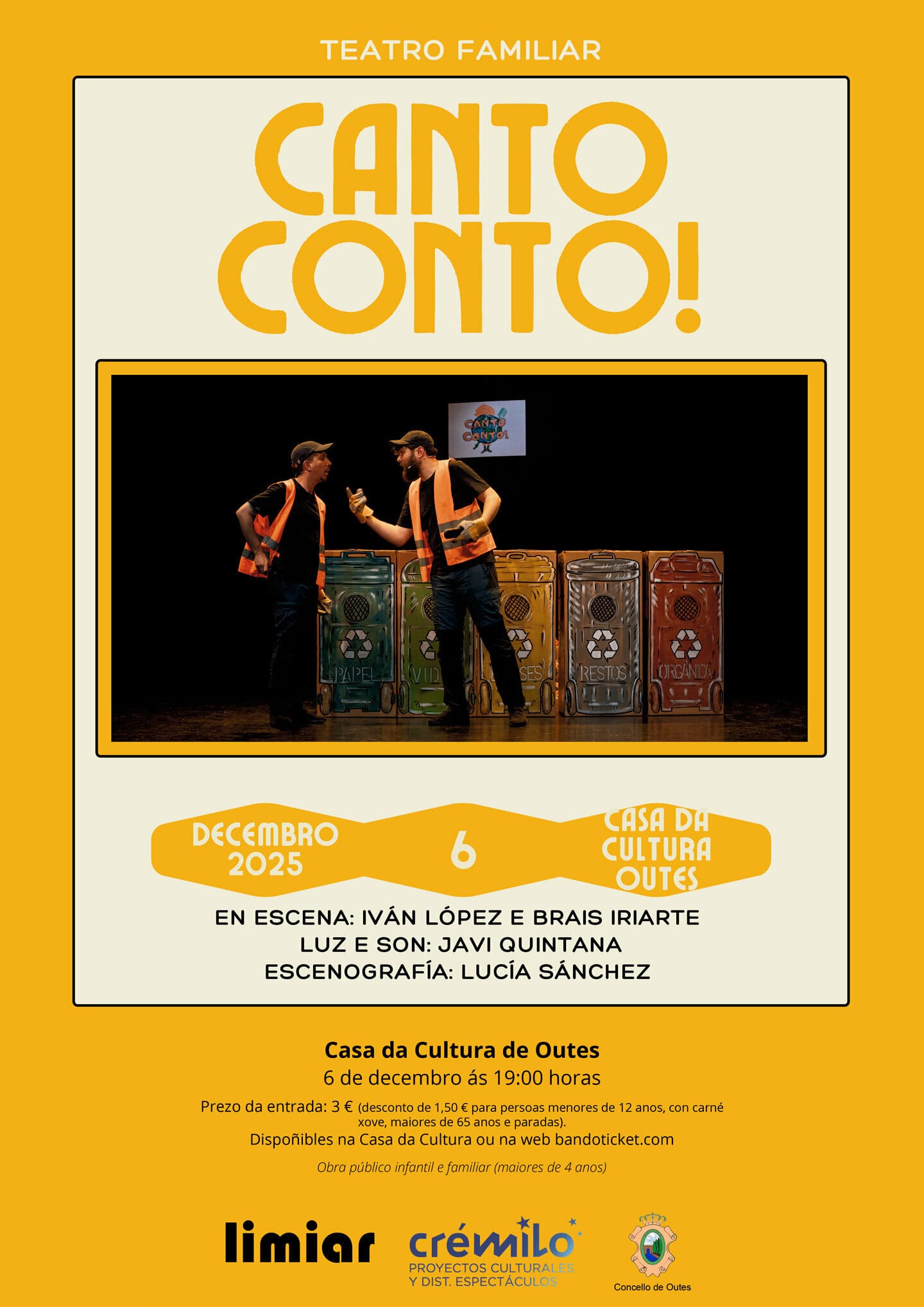 XVII Ciclo de Teatro en Familia. Representación teatral da obra “Canto conto!”