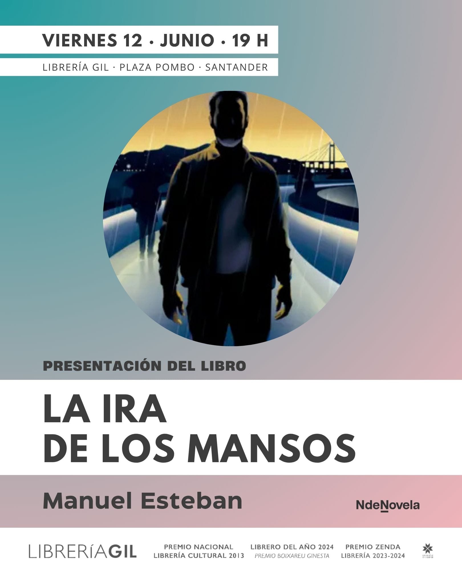 Presentación de la novela 'La ira de los mansos' de Manuel Esteban
