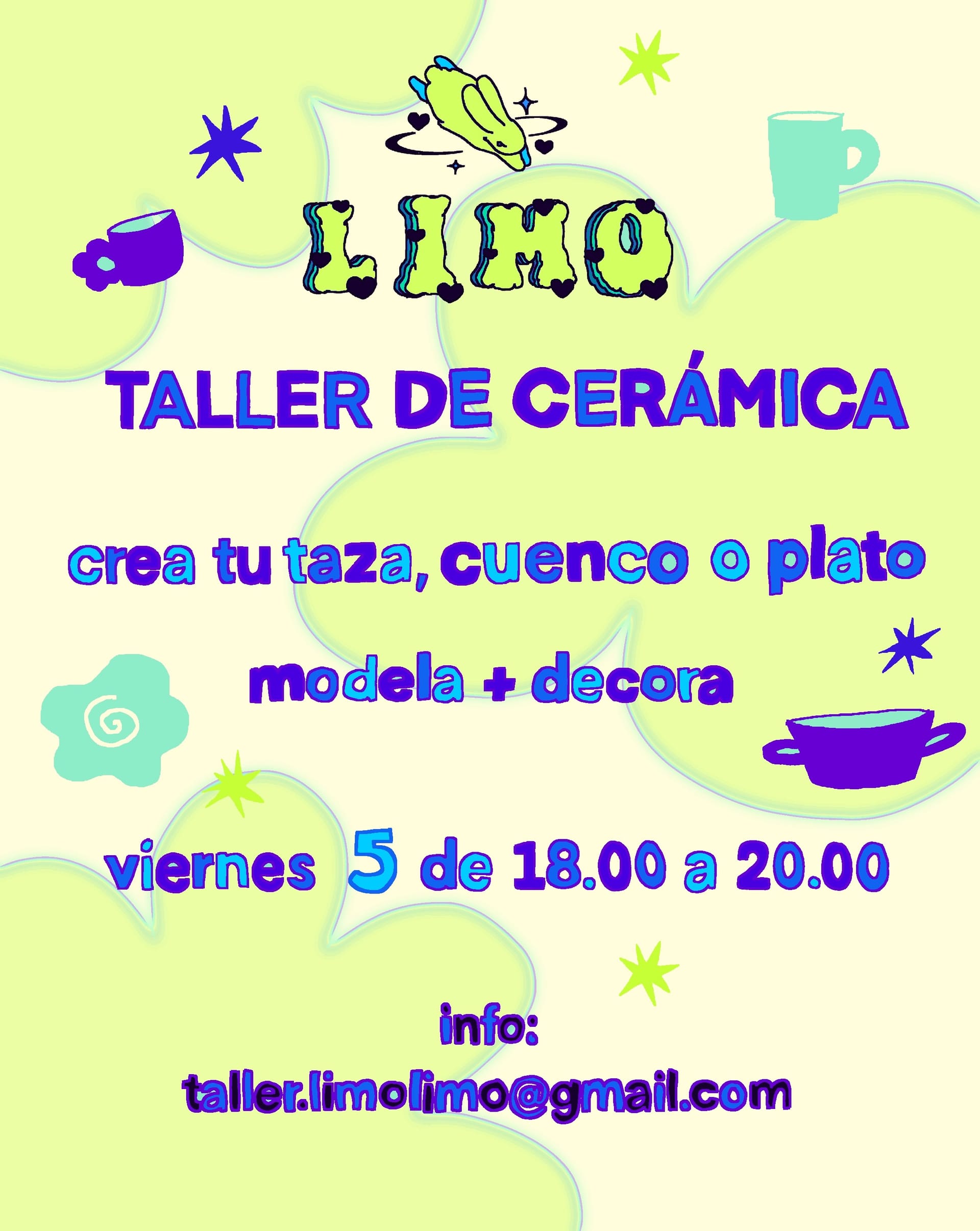 Taller de cerámica: crea tu taza, cuenco o plato