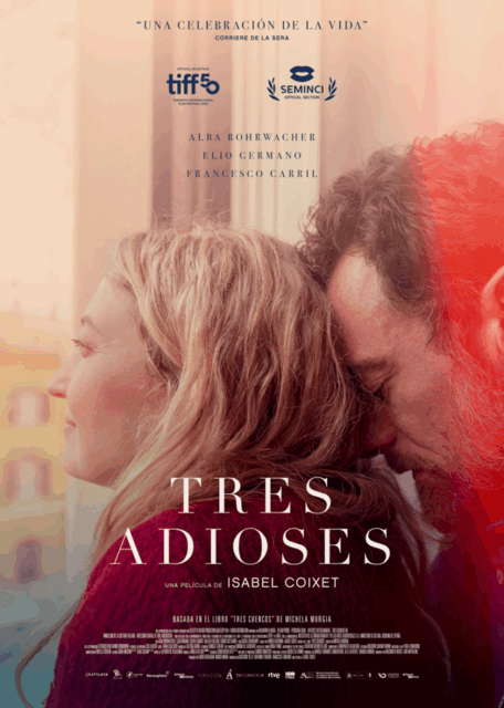 Proyección de Tres adioses