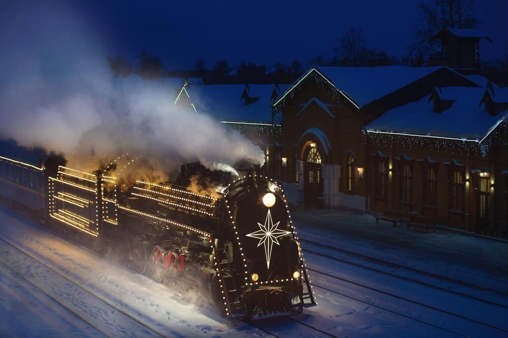 El tren de la Navidad recorre de nuevo Vigo