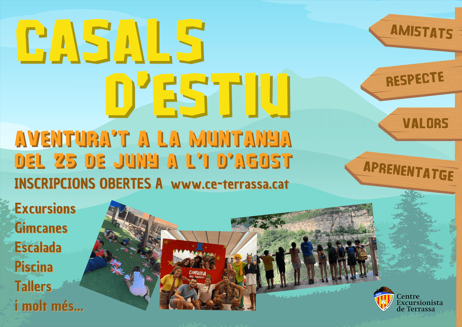 Casals d'Estiu Aventura't a la Muntanya 2025