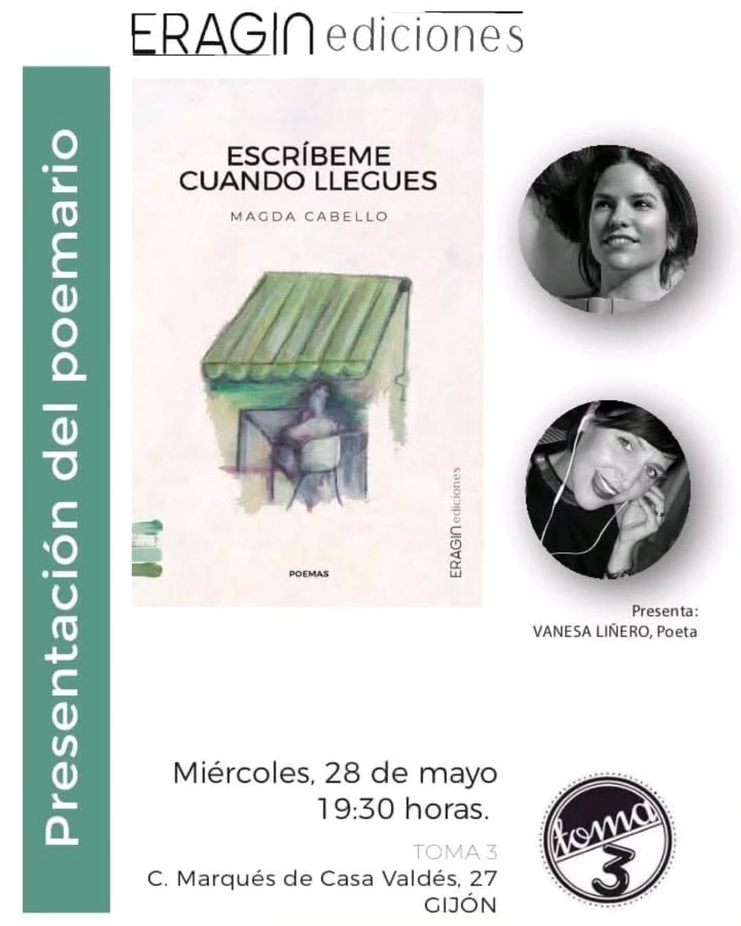Presentación de poemario 'Escríbeme cuando llegues'