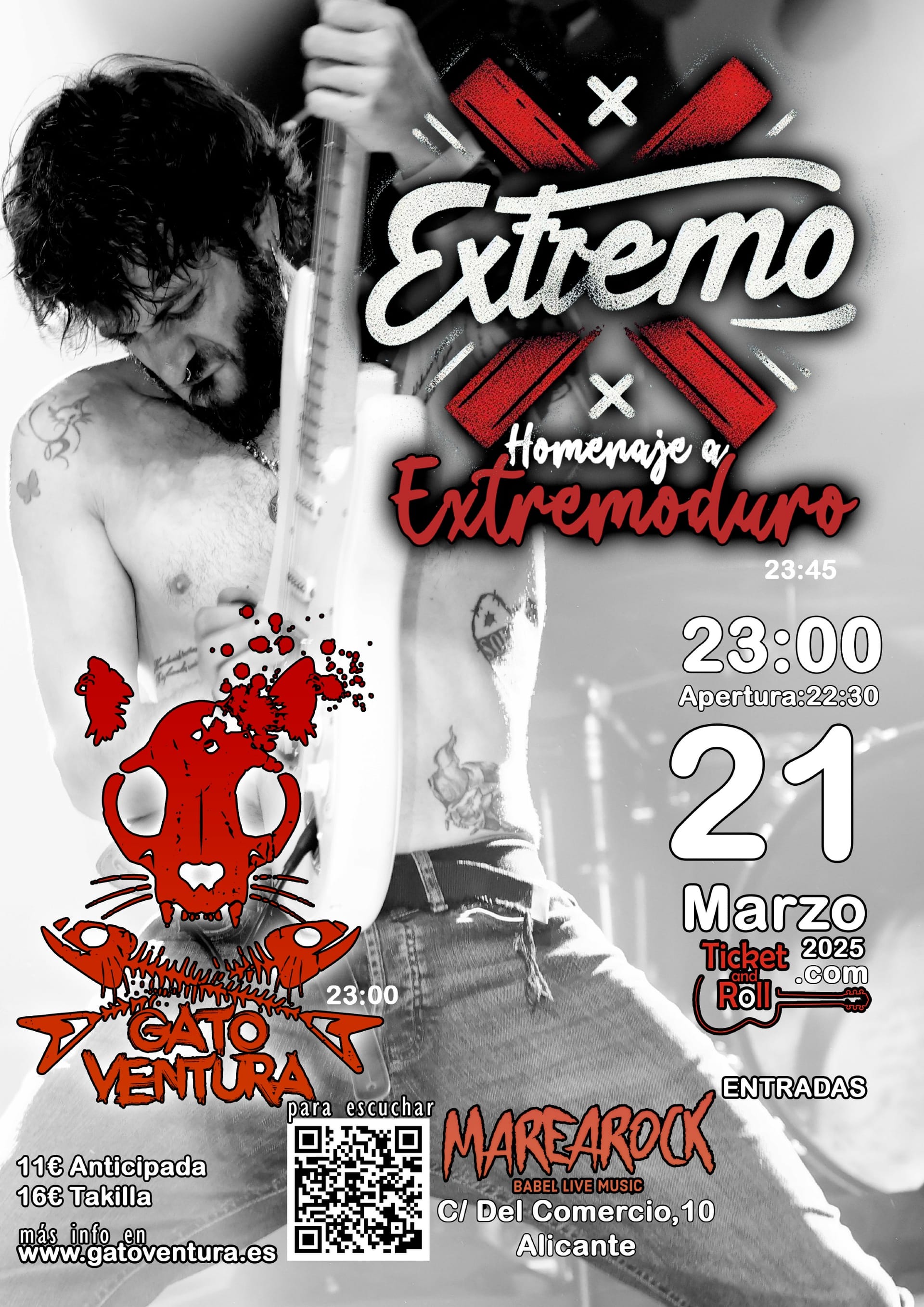 Extremo, Homenaje A Extremoduro Y Gato Ventura En Alicante