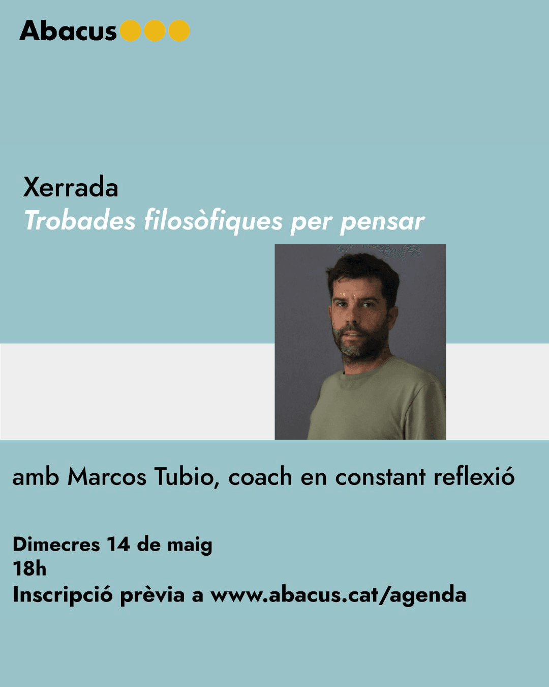 Trobades filosòfiques per pensar, amb Marcos Tubio