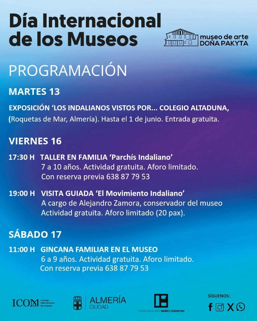 TALLER EN FAMILIA "PARCHÍS INDALIANO" Y VISITA GUIADA