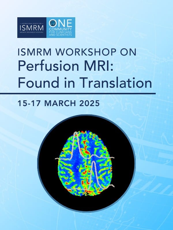Workshop International Society For Magnetic Resonance in Medicine - ISMRM