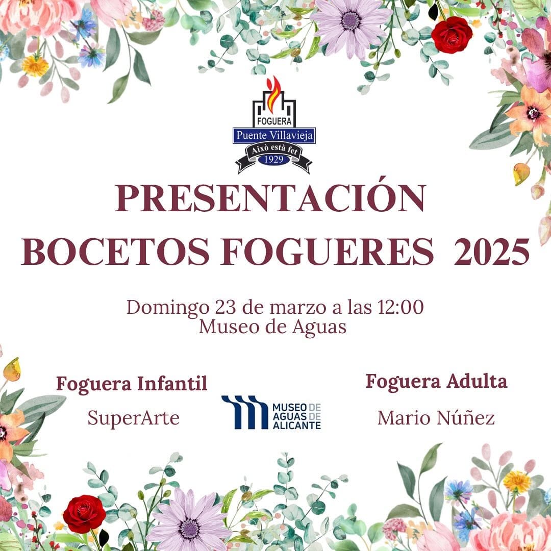 Presentación Bocetos Hogueras 2025