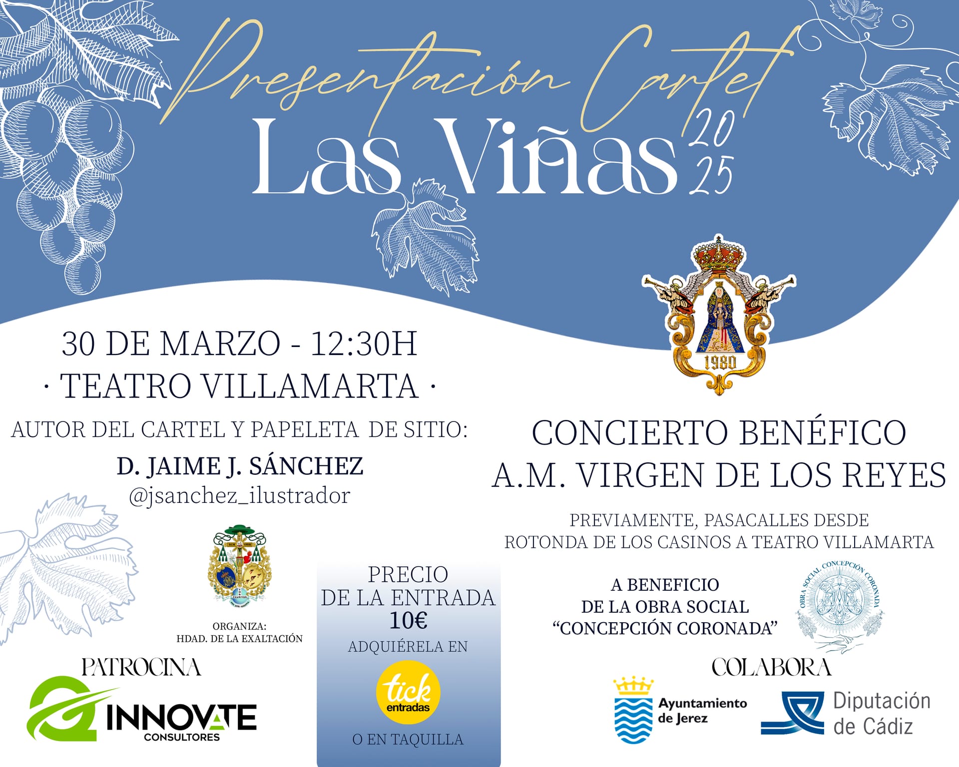 Presentación Cartel Semana Santa 2025 y Concierto de la Banda Agrupación Musical Virgen de los Reyes de Sevilla