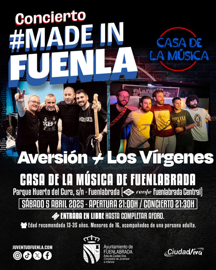Concierto MADE IN FUENLA: Aversión y Los Vírgenes