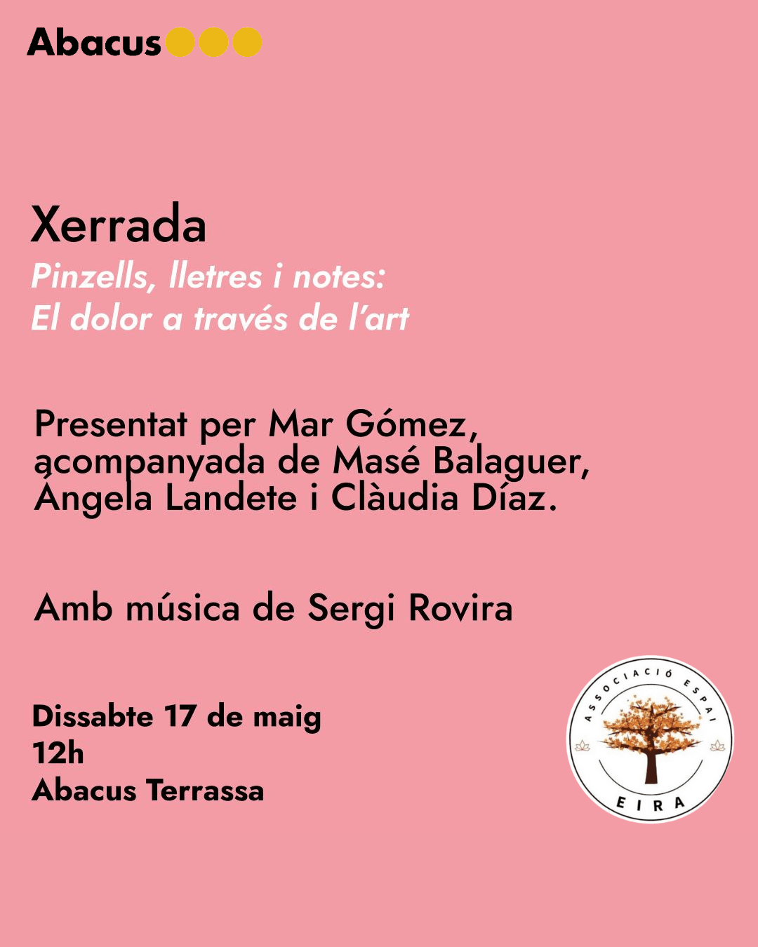 Xerrada Pinzells, lletres i notes: El dolor a través de l'art