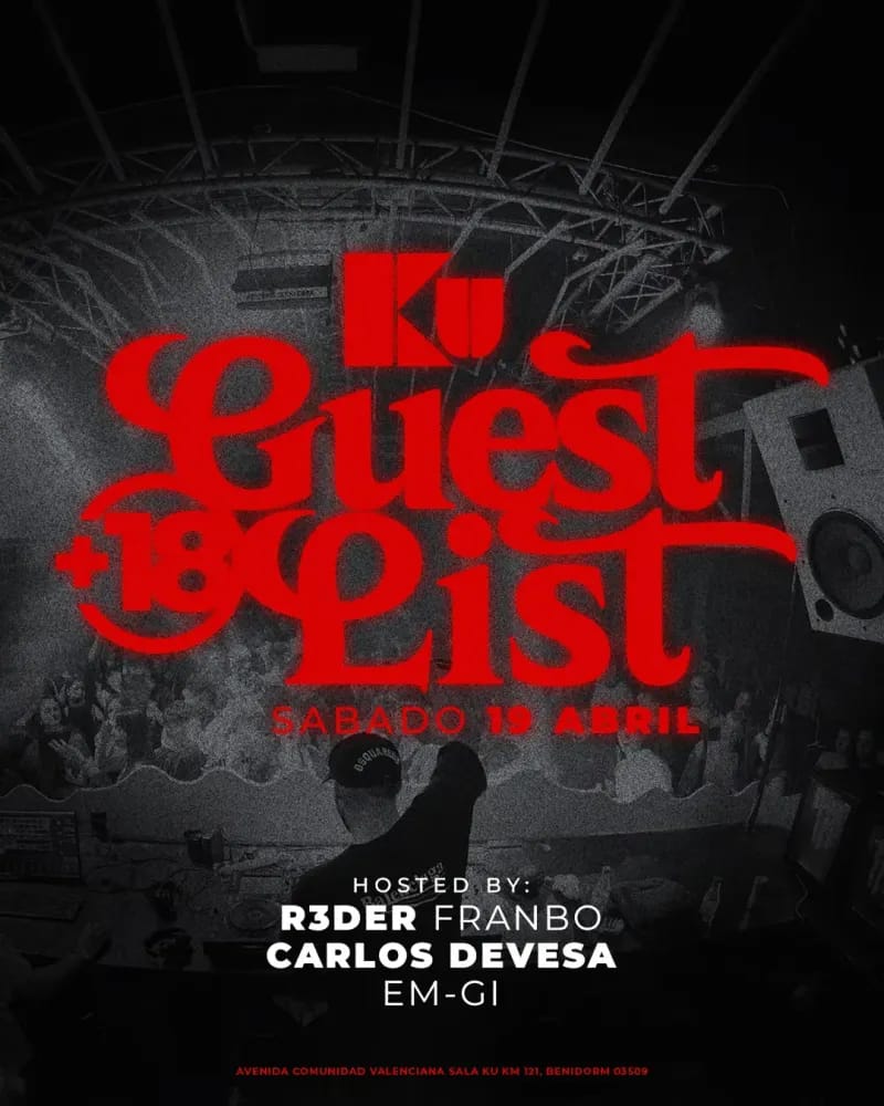 Guestlist +18 - Sábado Santo