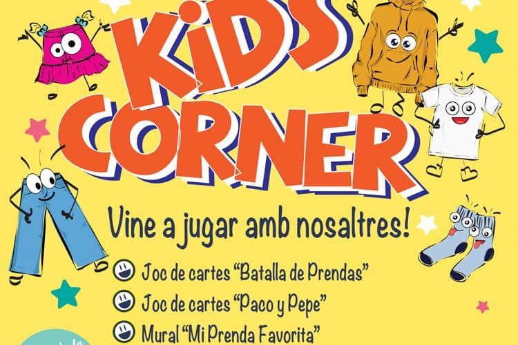 "Kids Corner". Actividades y juegos infantiles sobre moda sostenible