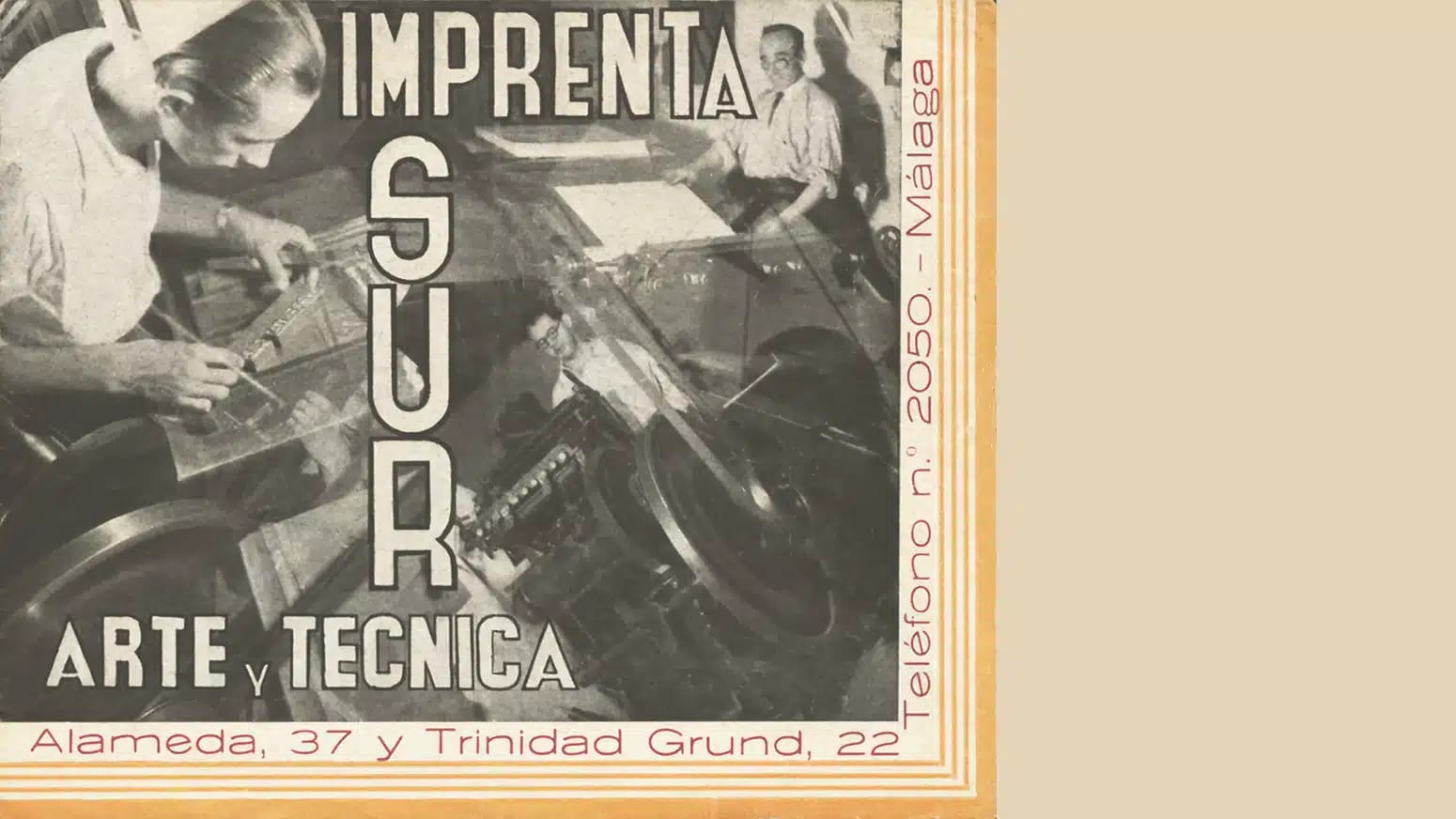 Visitas guiadas a la exposición 'Imprenta Sur' y posteriormente a la imprenta