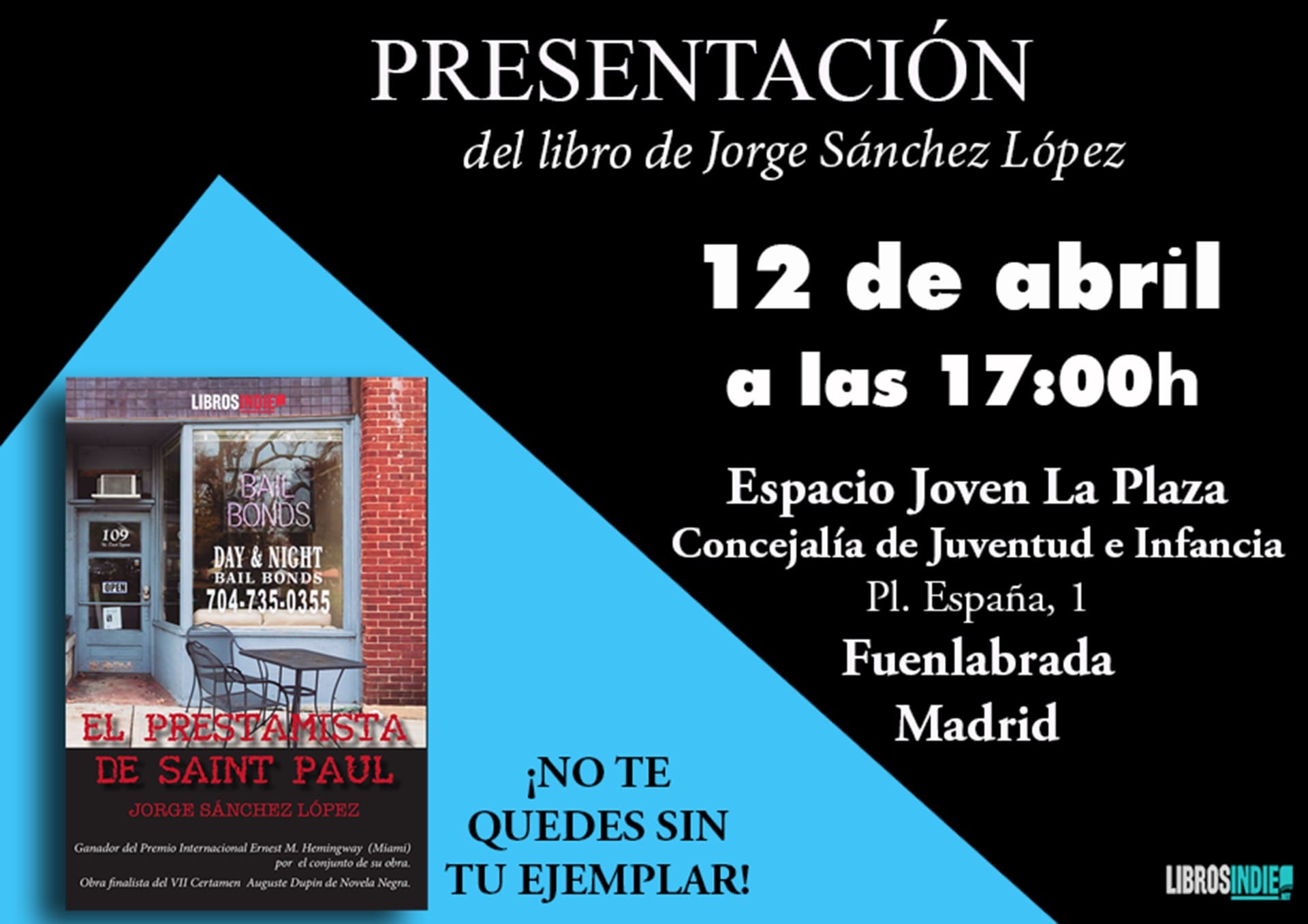 Presentación del libro 'El Prestamista de Saint Paul'