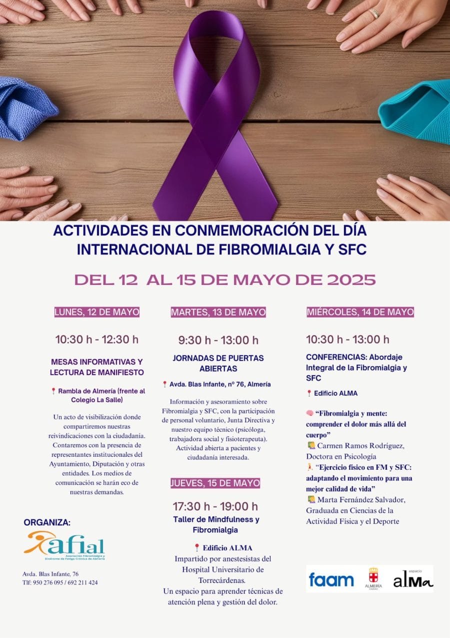 ACTIVIDADES EN CONMEMORACIÓN DEL DÍA INTERNACIONAL DE FIBROMIALGIA Y SFC