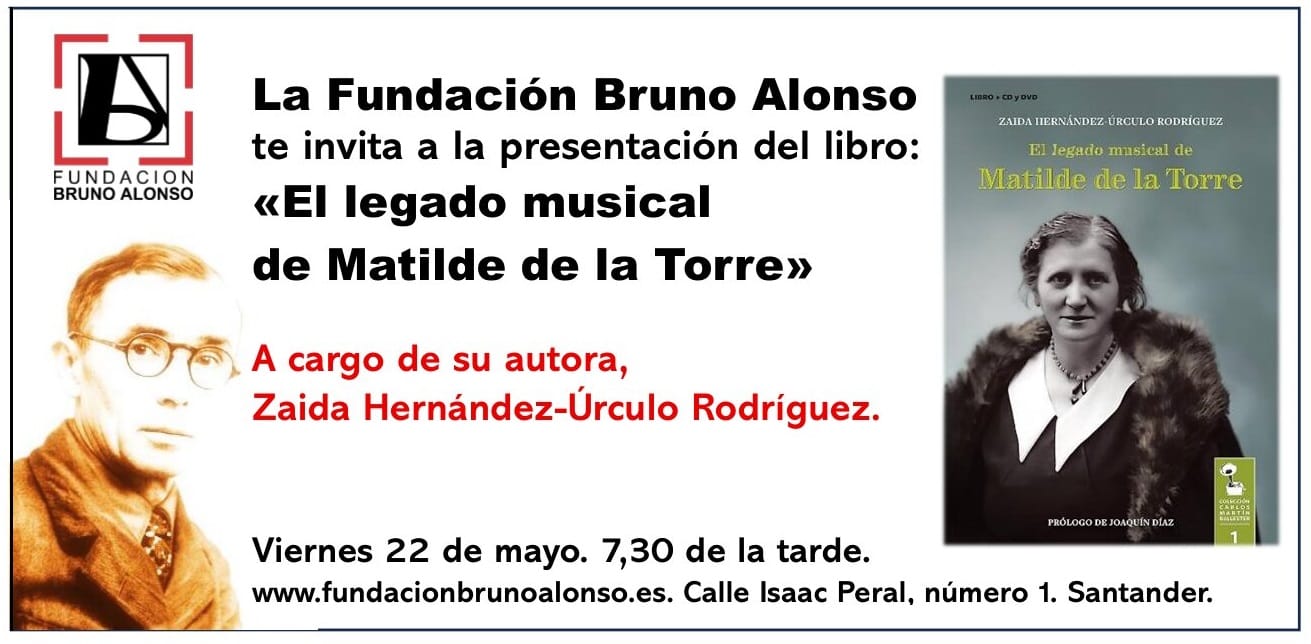 Presentación del libro 'El legado musical de Matilde de la Torre'