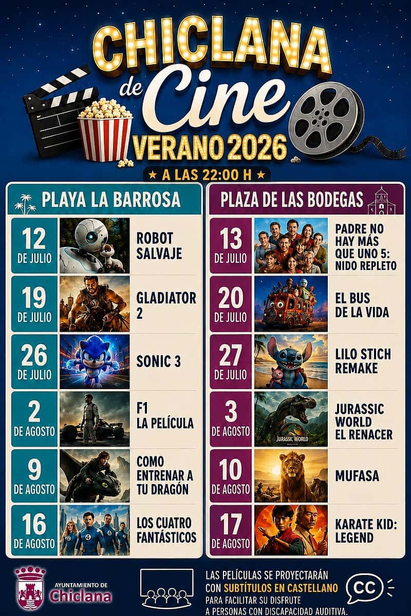 Cine de Verano - Chiclana de Cine