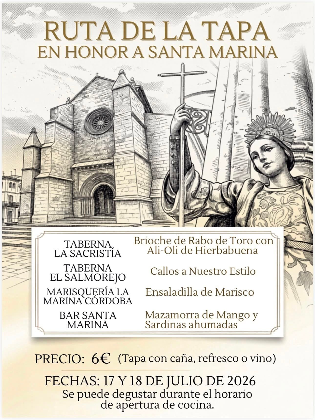 Ruta de la Tapa en honor a Santa Marina