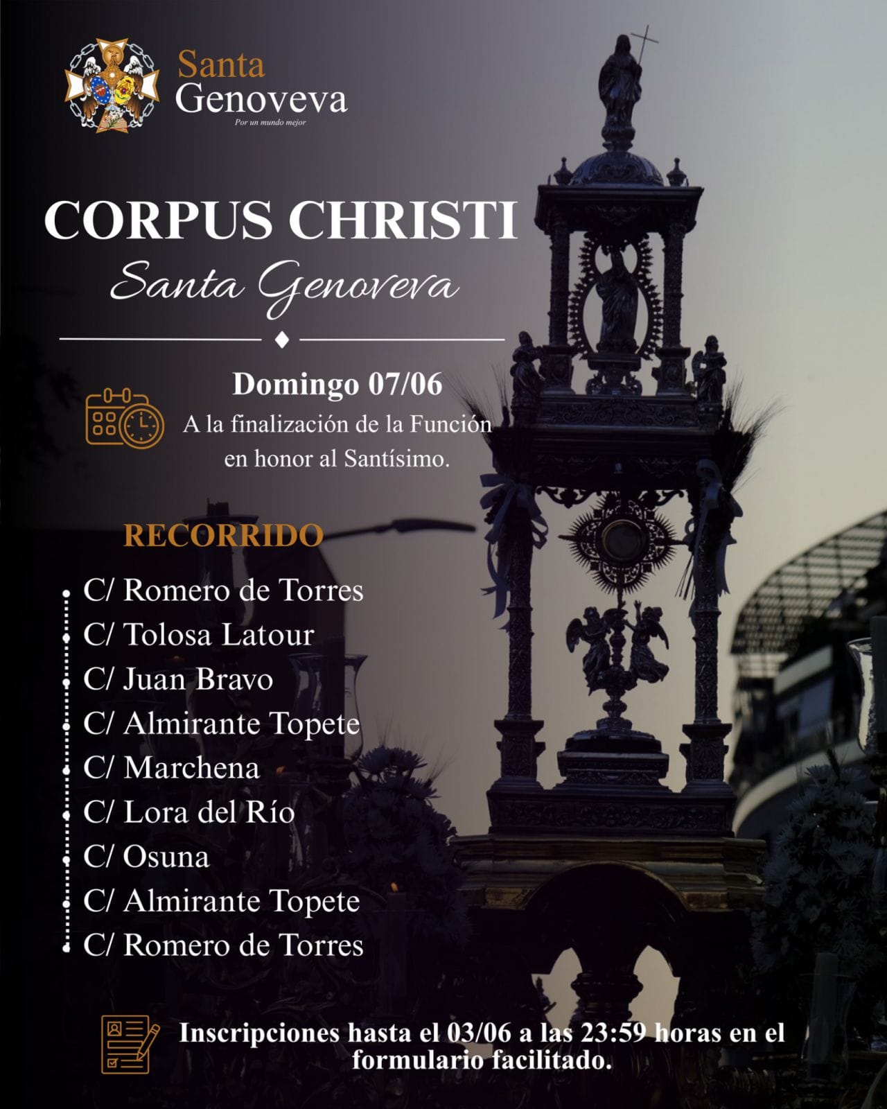 Corpus Christi en Santa Genoveva 2026