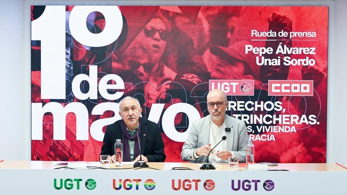 Manifestación del 1 de Mayo en Málaga