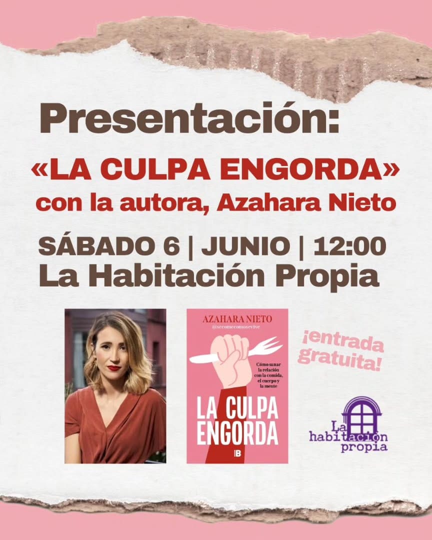 Presentaci贸n del libro 'La culpa engorda'