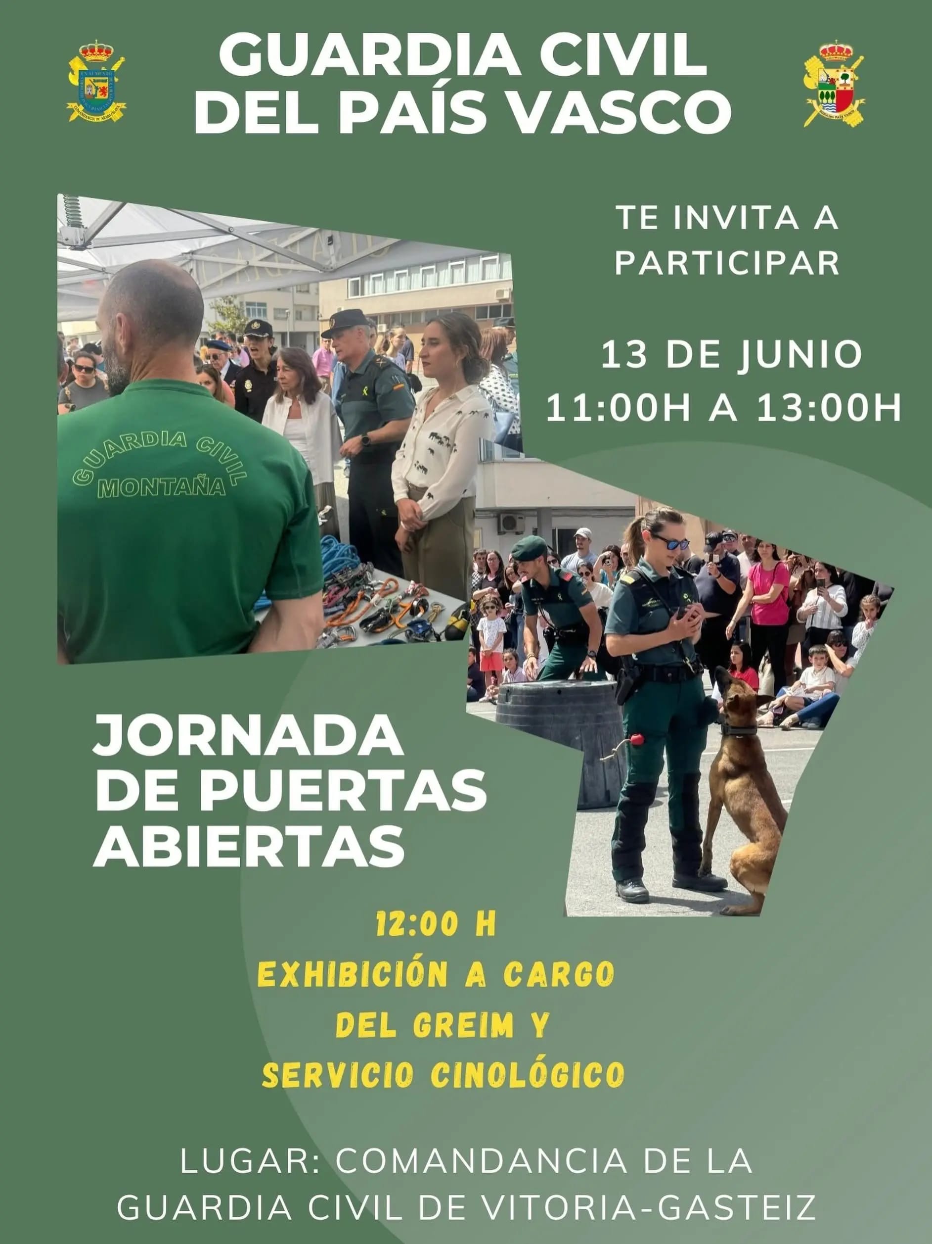 Jornada de Puertas Abiertas de la Guardia Civil en Vitoria-Gasteiz