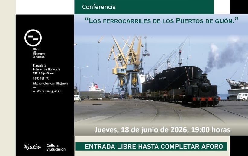 Los ferrocarriles en los puertos de Gij贸n