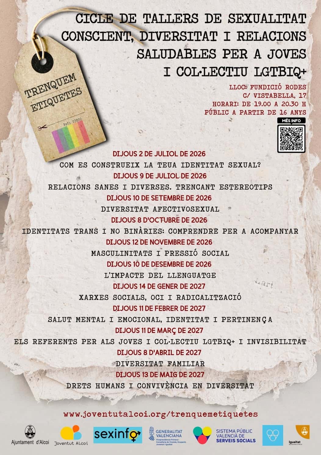 Cicle de Tallers de Sexualitat Conscient: Diversidad familiar