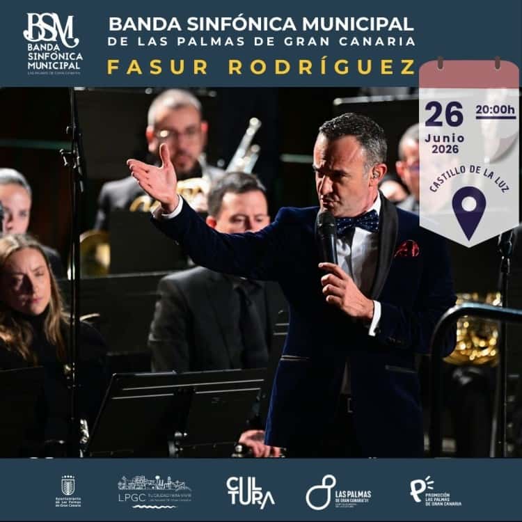 Concierto de Fasur Rodr铆guez con la Banda Sinf贸nica Municipal