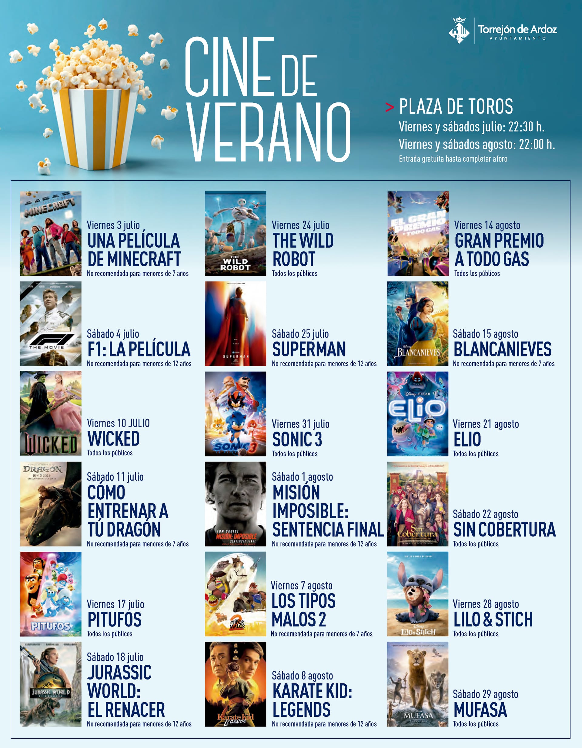 Cine de Verano 2026