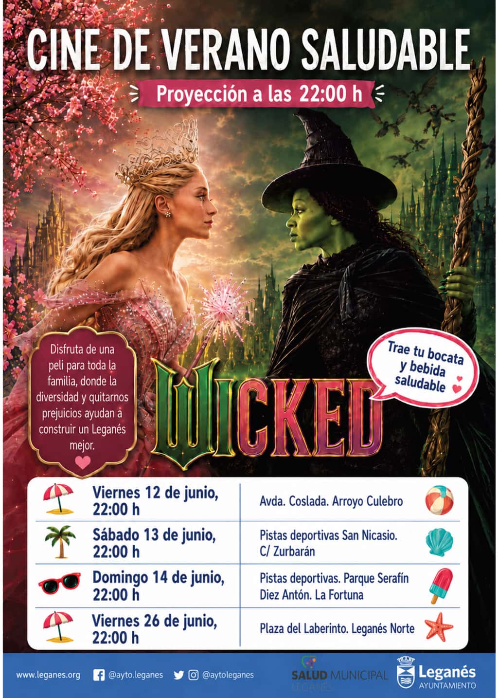 Cine de verano saludable con la película Wicked