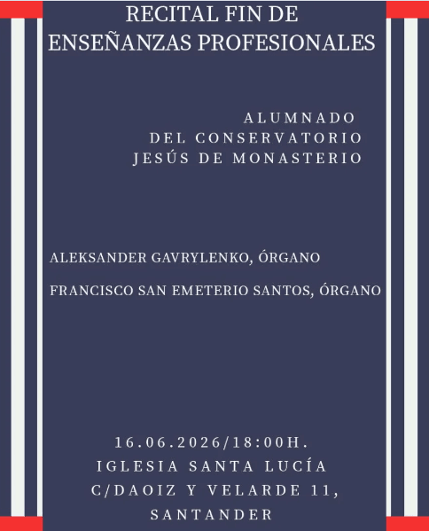 Recital de alumnos del Conservatorio Jesús de Monasterio