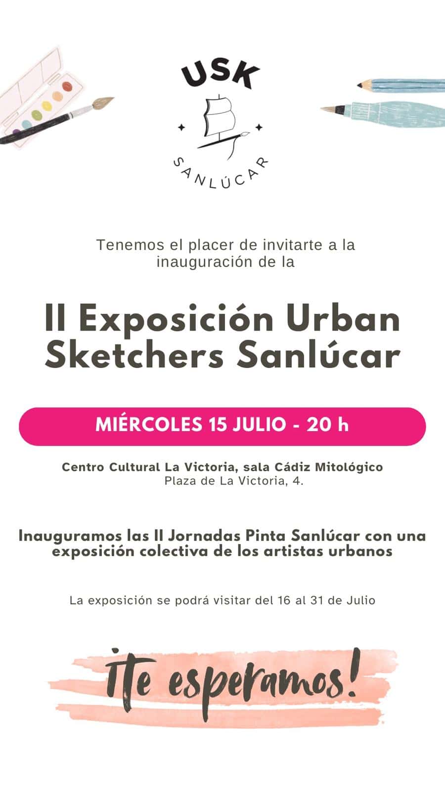 Exposición Urban Sketchers Sanlúcar (USK)