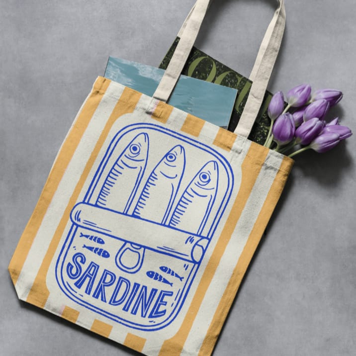 Mother & Daughter Tote Bag Painting