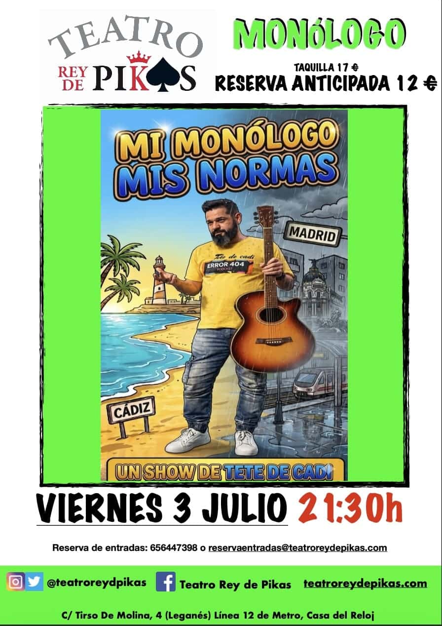 Mi monólogo, mis normas - Tete de Cadi