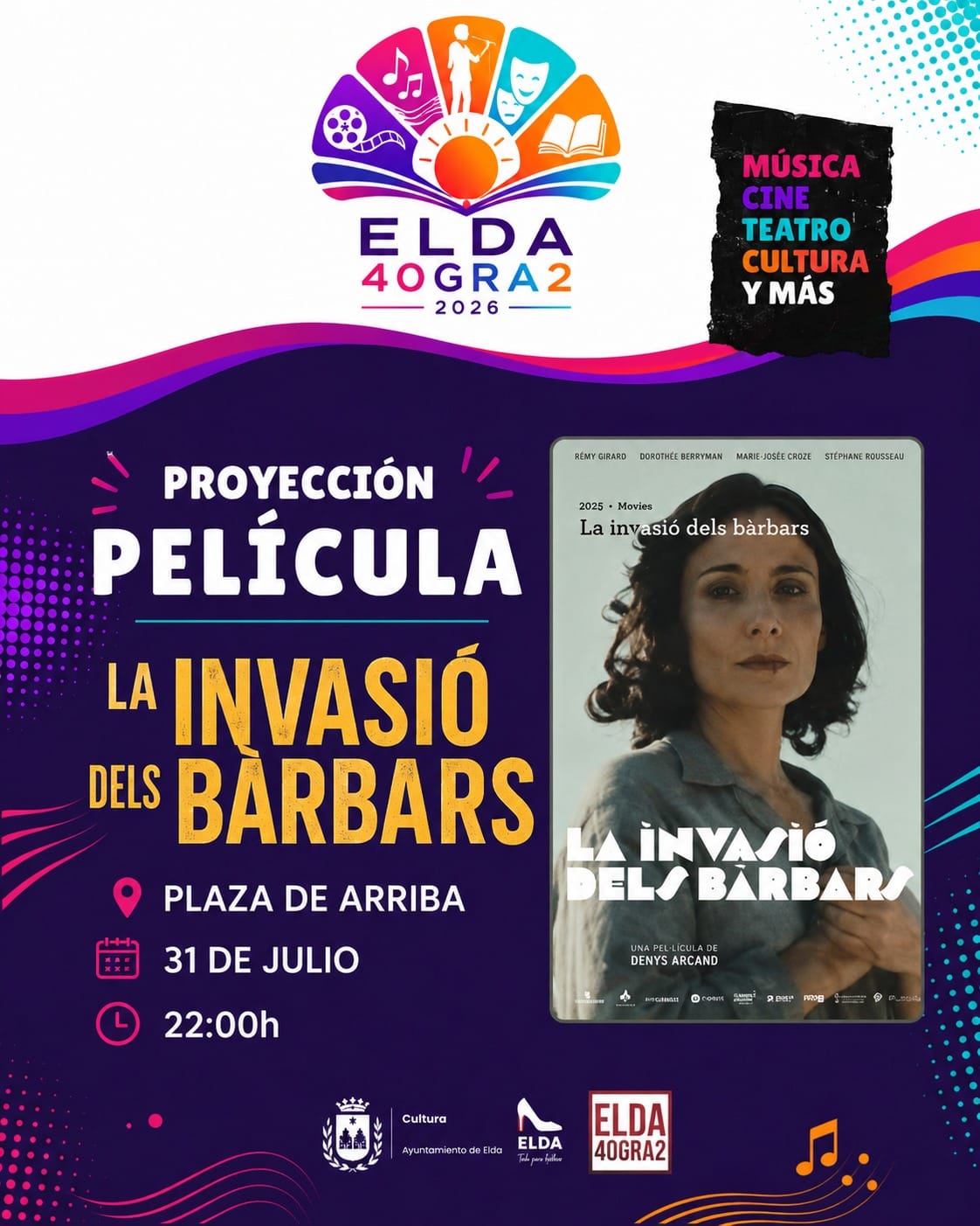 40GRA2 · Cine - Proyección película: La invasió dels barbars