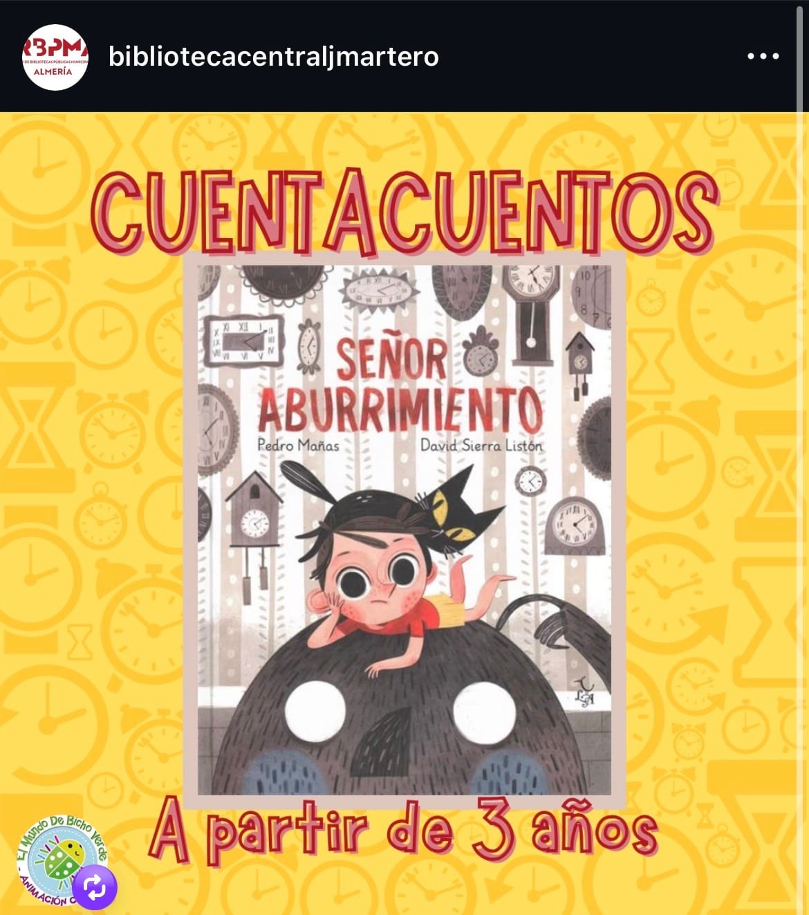 Cuentacuentos «Señor Aburrimiento»