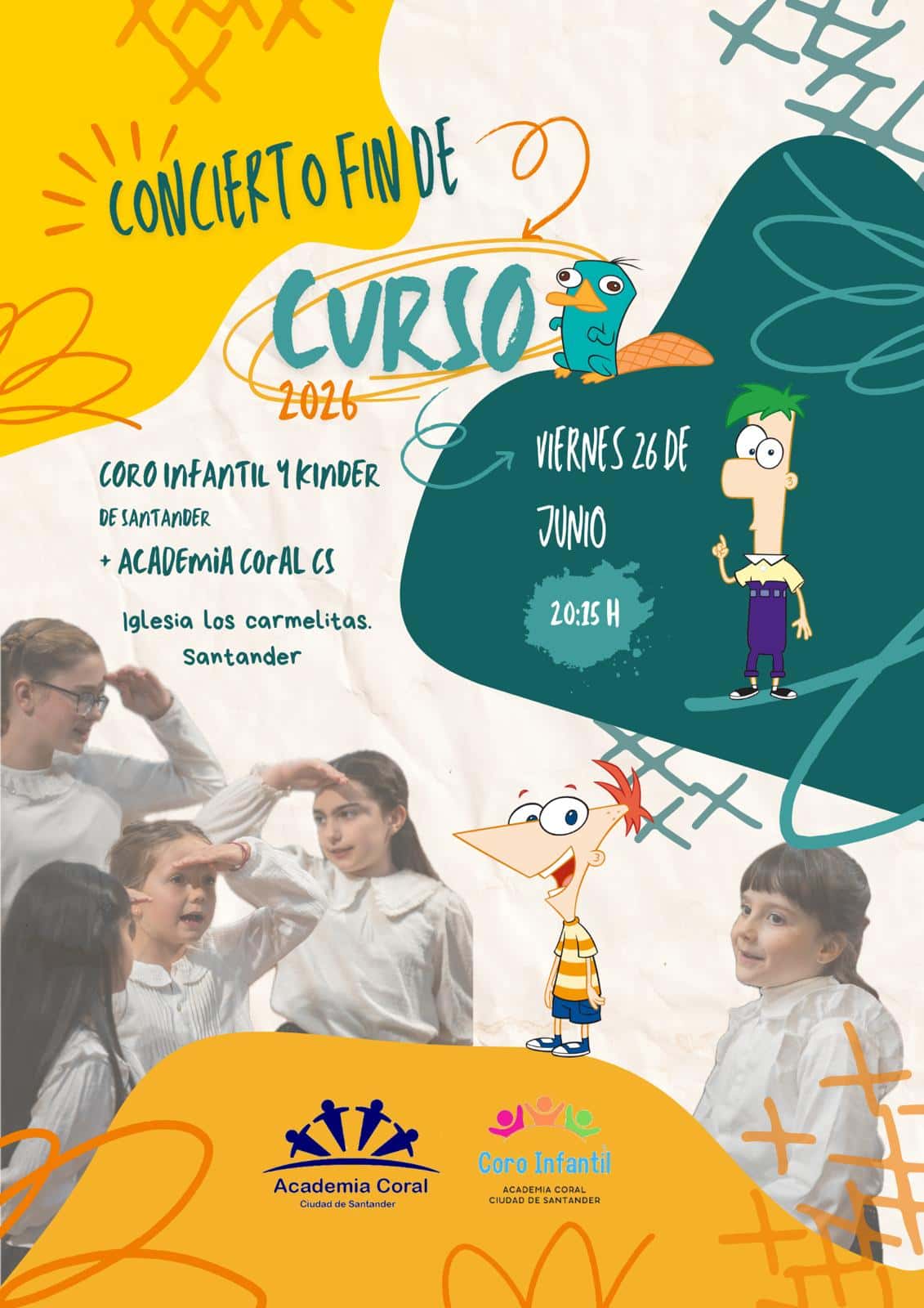 Concierto de fin de curso del Coro Infantil y Kinder de la Academia Coral Ciudad de Santander