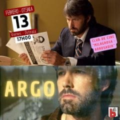Club de cine Milagrosa - Arrosadia: Proyecci贸n de Argo