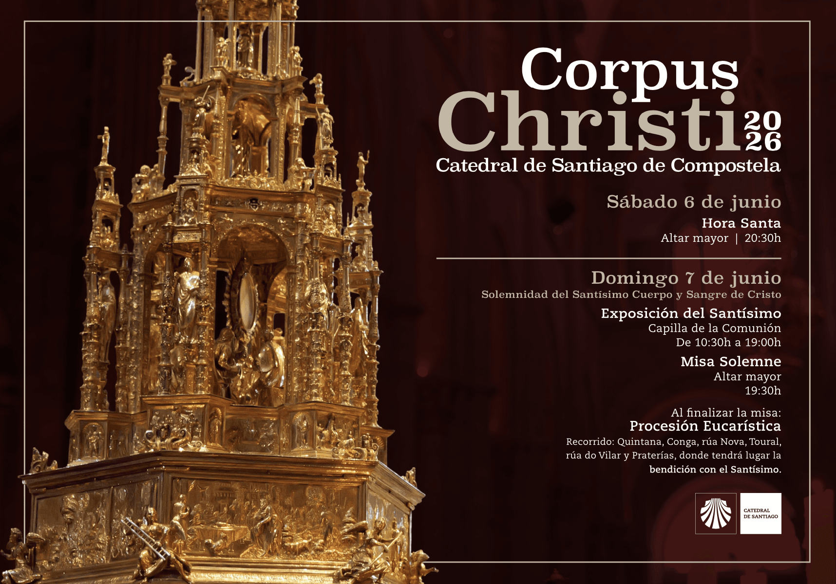 Celebración del Corpus Christi en la Catedral de Santiago