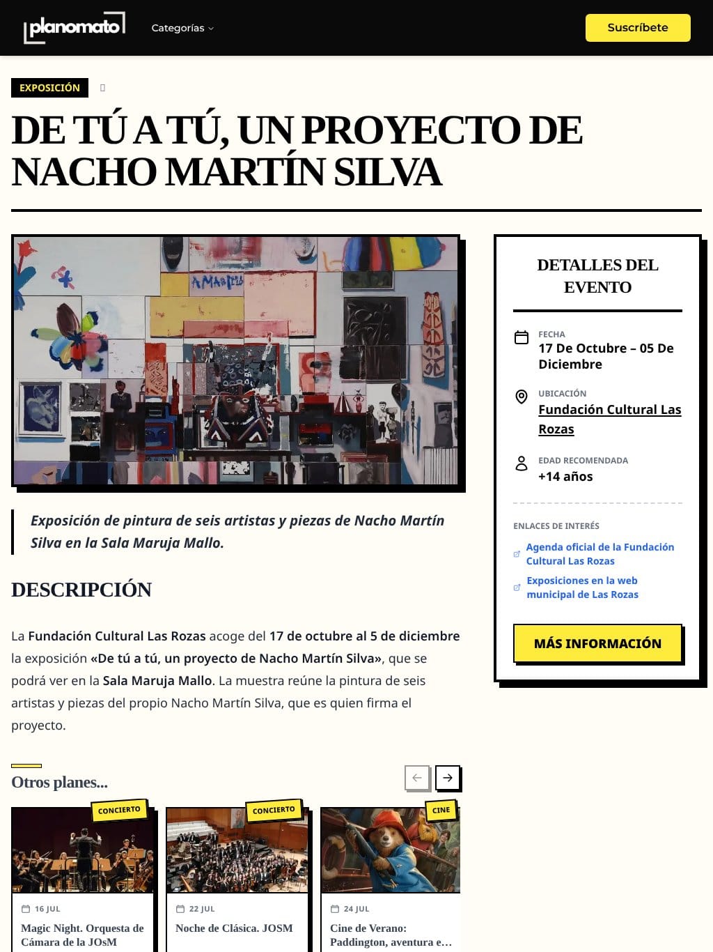De tú a tú, un proyecto de Nacho Martín Silva